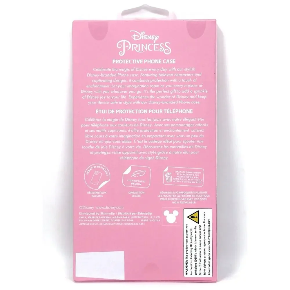 Disney Princesses iPhone 13 Pro Max / 14 Pro Max Case Glitter Skinny Dip NIB